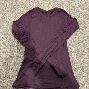 lululemon athletica Dark Purple Long Sleeve Tee